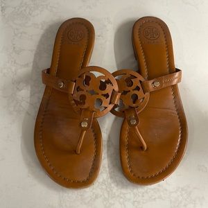 Tan leather Tory Burch Sandals